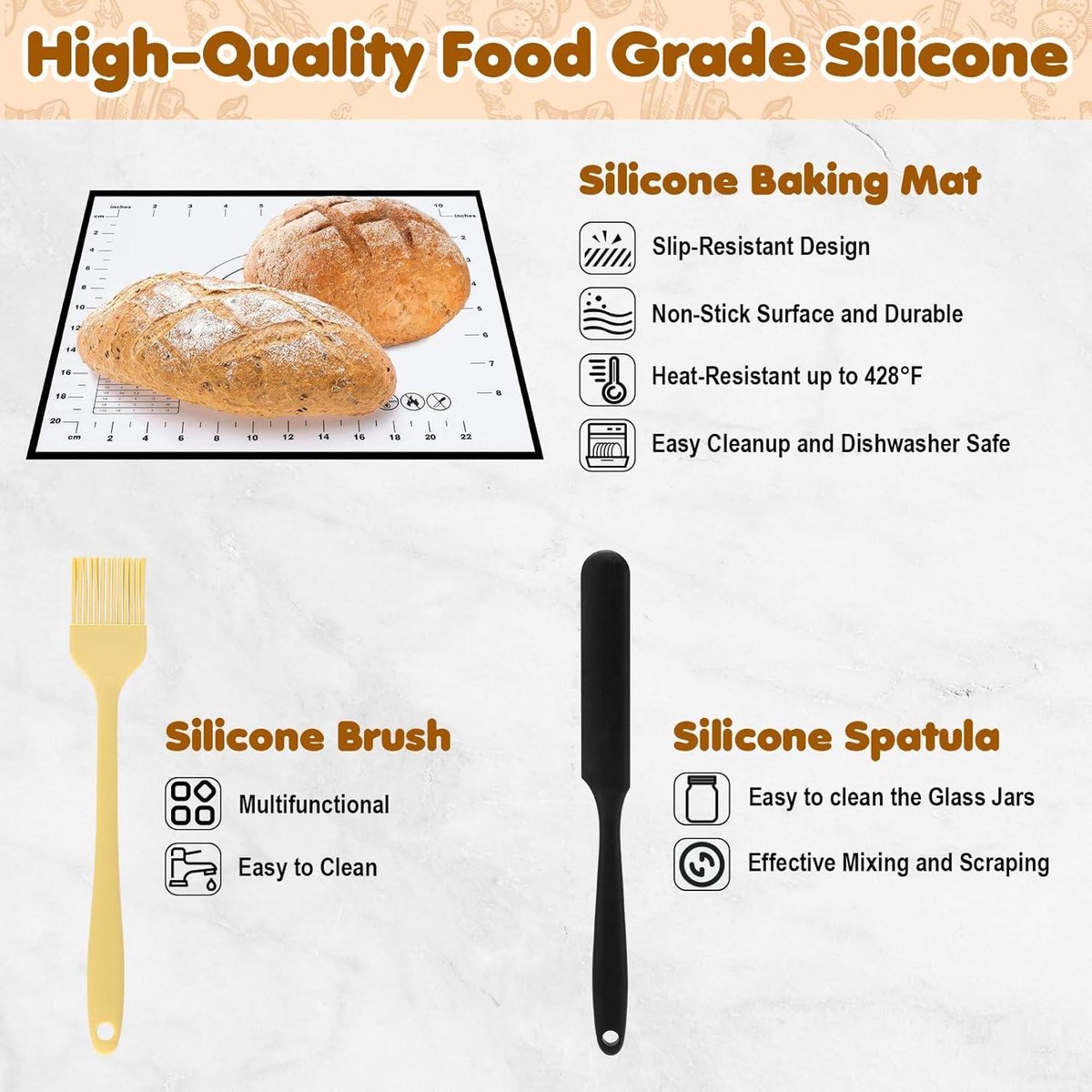 Kit Démarrage Levain - 2 Pots Verre + Accessoires - Guide Inclus