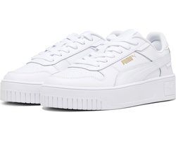 PUMA Carina Street Jr Meisjes Sneakers - PUMA White-PUMA White-PUMA Gold