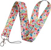 Travel Cords - Keycord Summer Garden - stevig lanyard - sleutelhanger - sleutelkoord - met telefoonkoord - sleutels