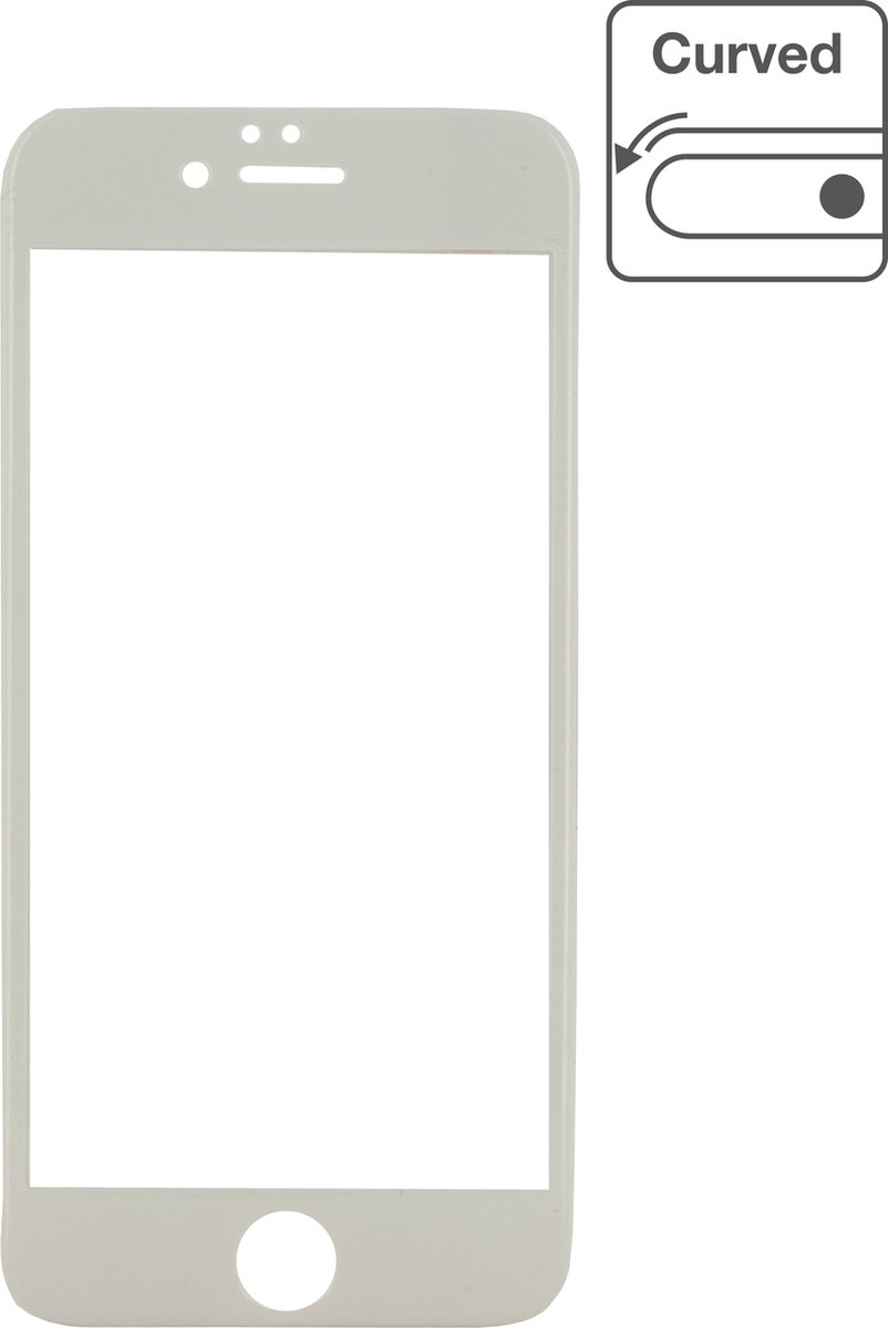 Mobilize Screenprotector geschikt voor Apple iPhone 6s Glazen | Mobilize Premium Screenprotector - Wit