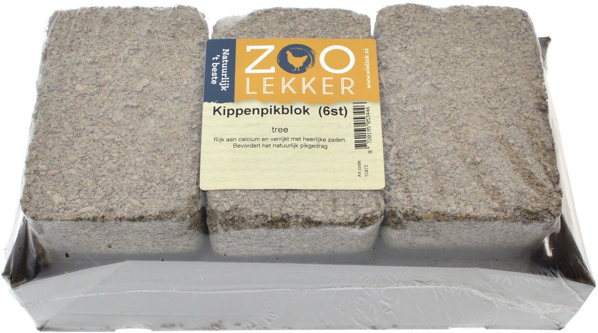 Kippenpikblok | Kippensnack | 6 stuks (6x 620gram)