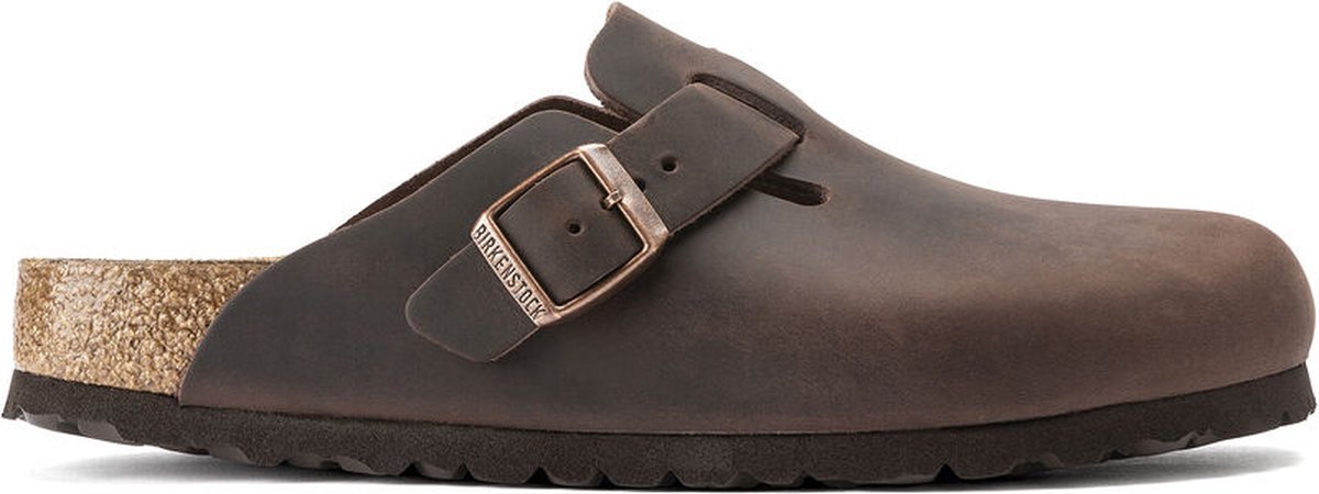 Birkenstock Boston Heren Clogs Leather Bruin