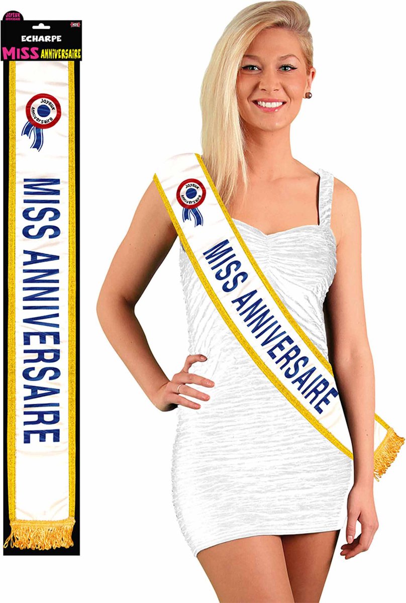 SURPRISEZ VOUS - Blauwe sjerp Miss verjaardag