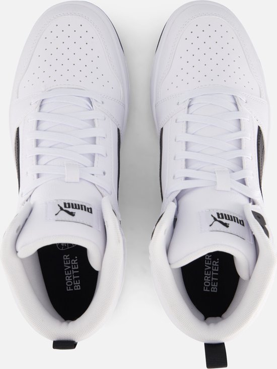 PUMA Rebound v6 Unisex Sneakers - Wit/Zwart