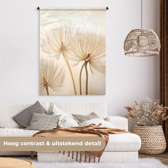 Lieson Wandbehang 350x256CM, Wandtuch mit Motiv Wald Natur Grün Braun