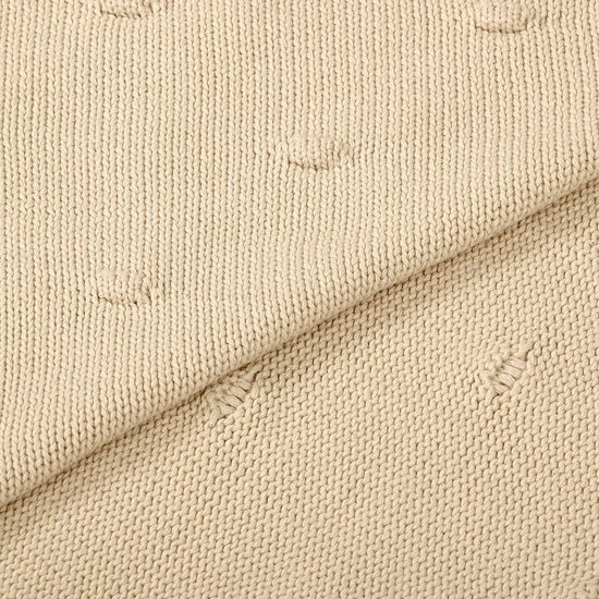 LOBERON Plaid Samiya crème