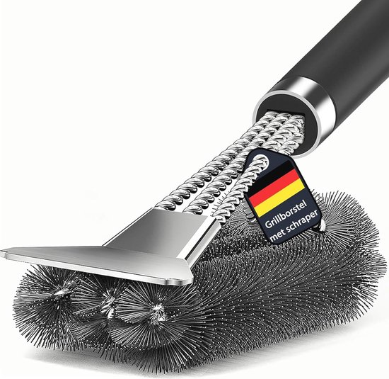 Lilly Codroipo grillborstel met handgreep, messing
