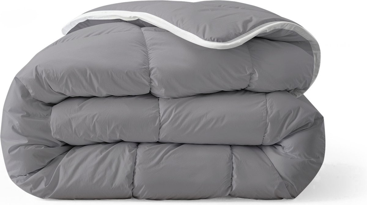 Zelesta Everyday Uni Anthracite 140x200cm - Dekbed zonder overtrek - 30 dagen proefslapen - Wasbaar hoesloos dekbed - Bedrukt dekbed - All year zomerdekbed & winterdekbed