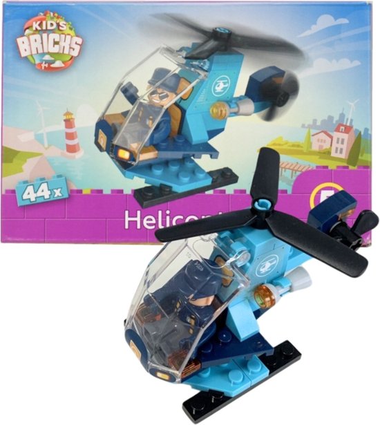 Kids Bricks - Helicopter - 44 stukjes