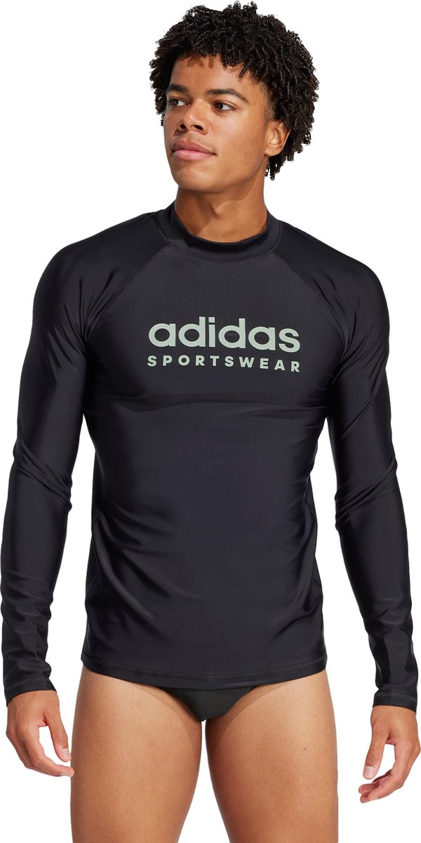adidas Sportswear Rashguard met Lange Mouwen - Heren - Zwart- S