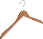 De Kledinghanger Gigant - 40 x Cintre chemisier / cintre chemise bois de lotus laqué naturel, 44 cm