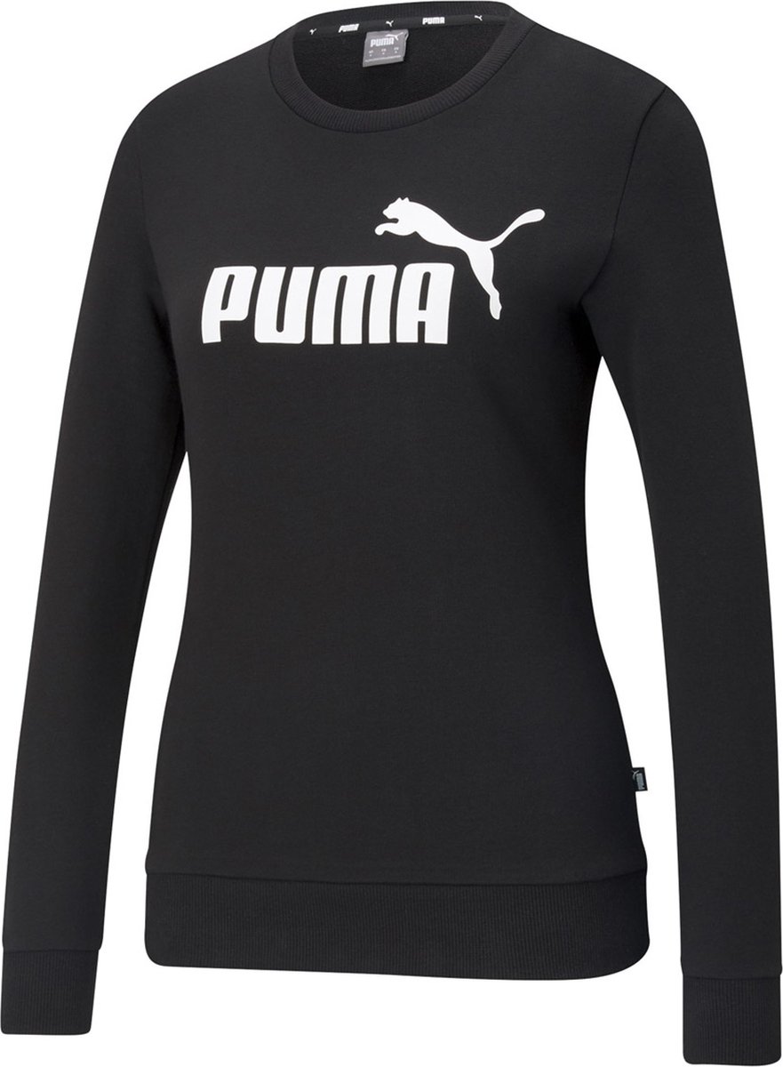 Puma Damen Crew Sweatshirt ESS Logo Crew TR 586786 Puma -XS Zwart