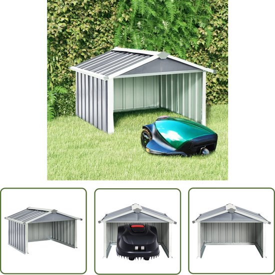 vidaXL Robotgrasmaaier Garage - Robotmaaier Overkapping - Overkapping ...
