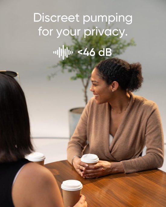 eufy Baby S1 Draagbare Borstkolf - Breast Pump - Verwarmingstechnologie - App-bediening - Slim Ritme - Zuigkracht van Ziekenhuiskwaliteit - Discreet, Lekvrij en Ultra-stil van eufy — afbeelding 5