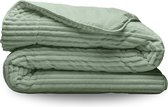 Zelesta Groovebed Green 240x200 - Geribbeld Teddy Dekbedovertrek - 30 dagen proefslapen - Fluffy Dekbedovertrek - Wasbaar dekbed - Dekbed zonder overtrek