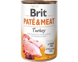 Brit Blik Paté & Meat 400 g - Hondenvoer - Kalkoen