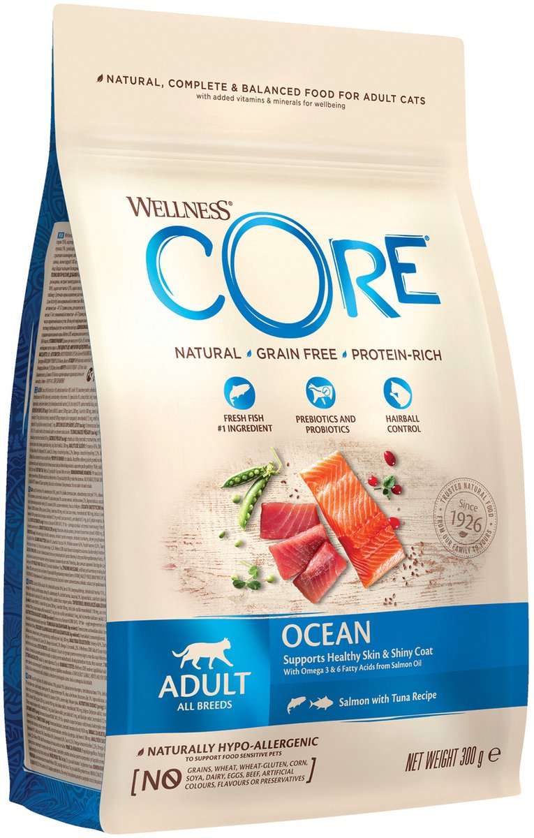 Wellness Core Grain Free Cat Ocean Zalm&Tonijn - Kattenvoer - 300 g