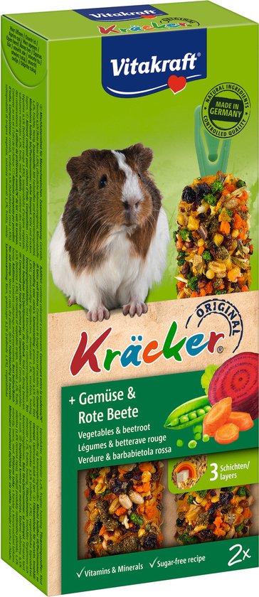 Vitakraft Cavia Kracker 2 in 1 Groente 2 stuks