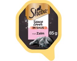 Sheba Kattenvoer Natvoer Sauce Lovers Zalm 85 gr