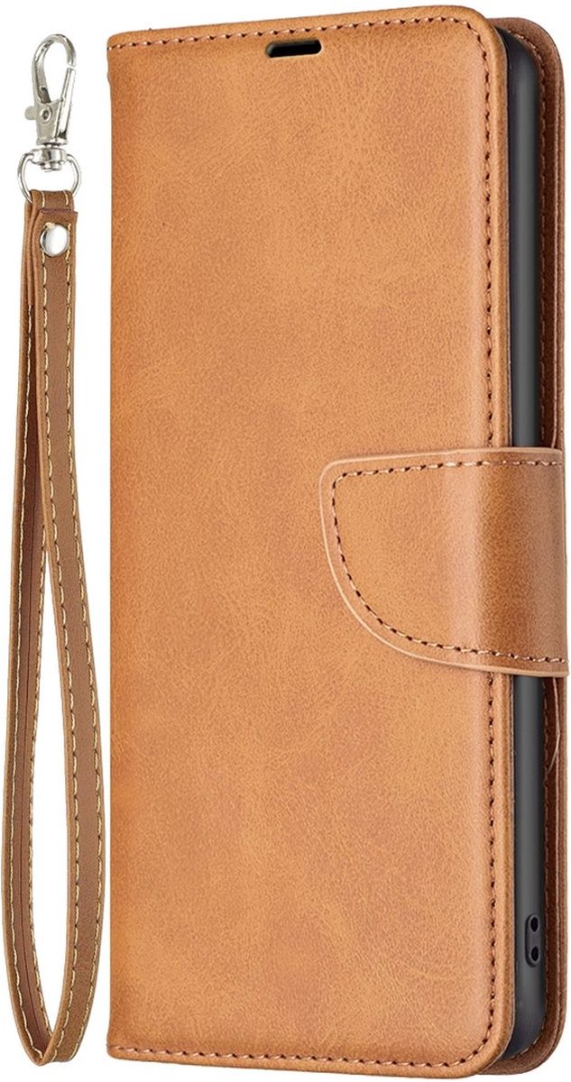 Mobigear Telefoonhoesje geschikt voor Samsung Galaxy S25 Plus Hoesje | Mobigear Excellent Bookcase Portemonnee | Pasjeshouder voor 3 Pasjes | Telefoonhoesje voor Pinpas / OV Kaart / Rijbewijs - Cognac