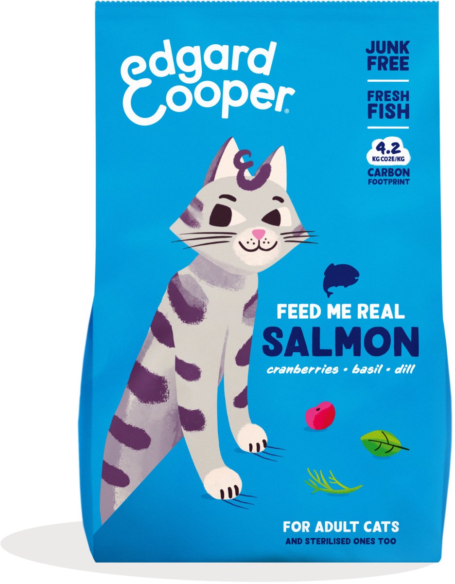 Edgard & Cooper Brokjes - Kattenvoer - Zalm - 325 gram