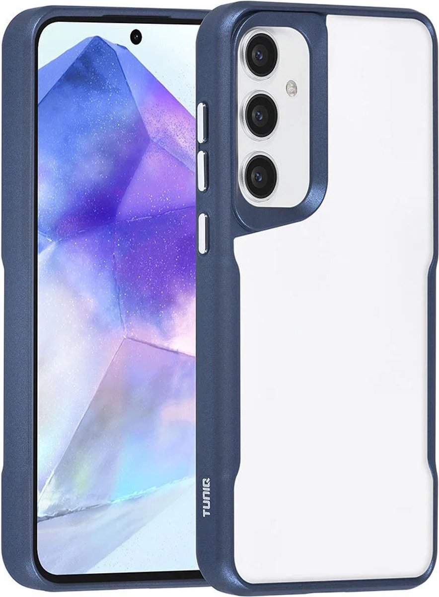 Combat-X Hoesje Geschikt voor: Samsung Galaxy A35 - Backcover - Blauw