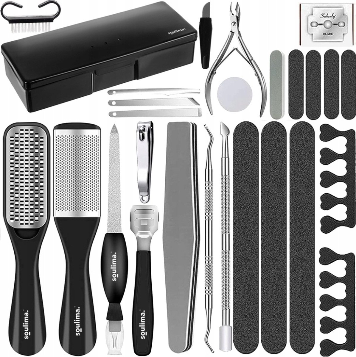 Goedkoopste Ilso 30-delige pedicure set - teennagelknipper - eeltverwijderaar - manicure set - nagel verzorging - ingegroeide teennagel