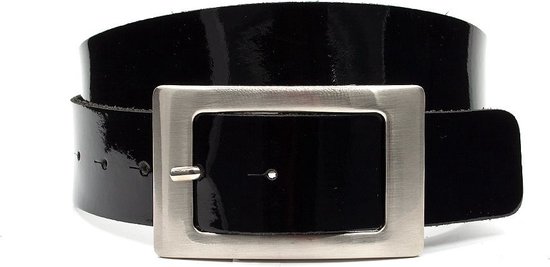 Ceinture laque noire 4cm