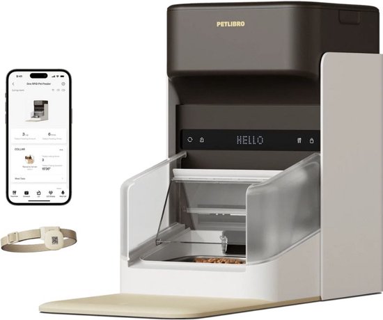 Petlibro One RFID Automatische Voerbak 3L Grijs - Petlibro - €155,65