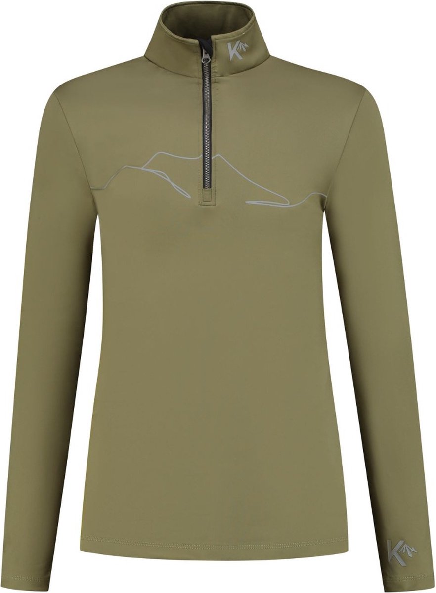 KOU Sportswear Skipully Heren Mountain – Midlayer Shirt Wintersport Groen