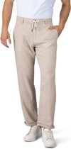 riverso Heren Chino Broek RIVMarco regular/straight Beige S Volwassenen Linnen zomerbroek
