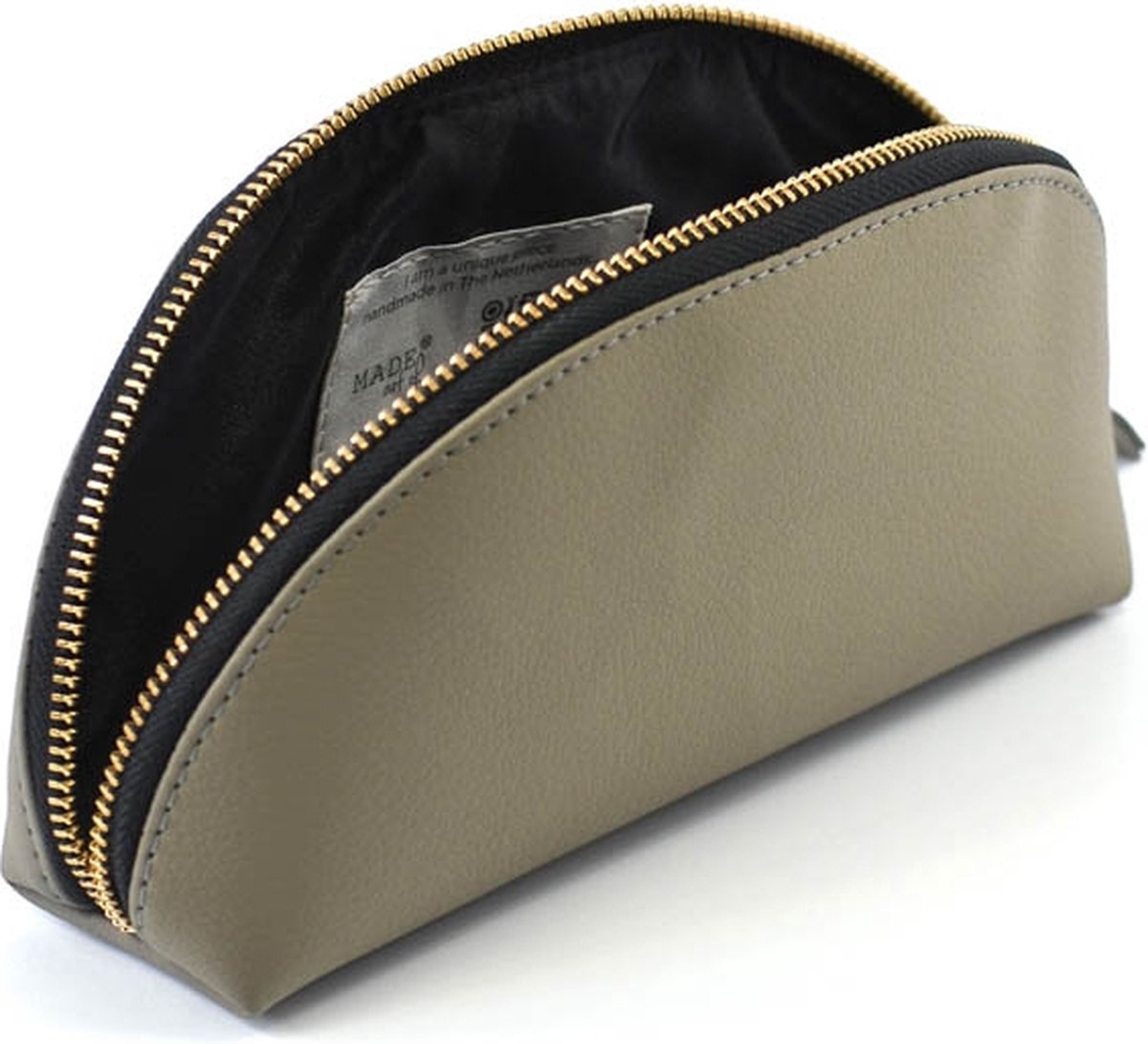 Etui- toilettas - Make-up tas BADU - Taupe - Appelleer - Duurzaam