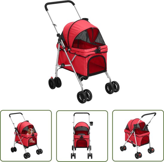 The Living Store Hondenbuggy – Rood