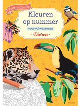 Kleuren op nummer voor volwassenen Dieren