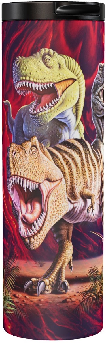 Dino Rex Collage Red - Thermosbeker 500