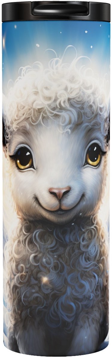 Schaap in de sneeuw - Sheep In The Snow - Thermobeker 500 ml