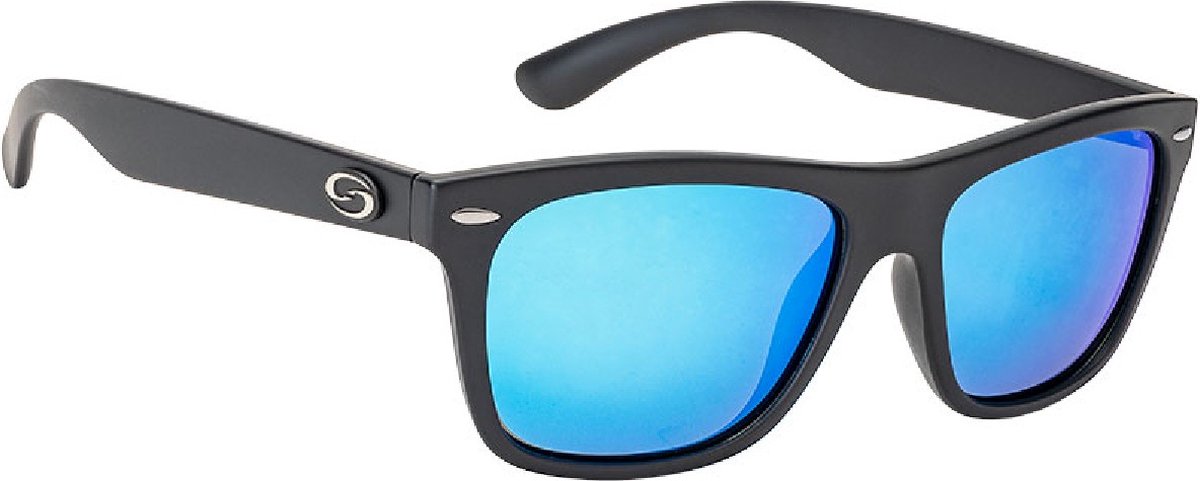 Strike King SK Plus Cash Matte Black Frame Multi Layer White Blue Mirror Gray Base Lens | Zonnebril