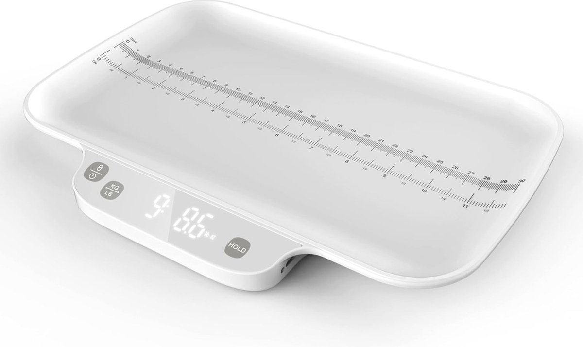 MKSS® Dierenweegschaal - Babyweegschaal - Digitaal - Wit
