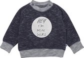 Minymo - newborn baby shirt - lange mouwen - blauw - Maat 62