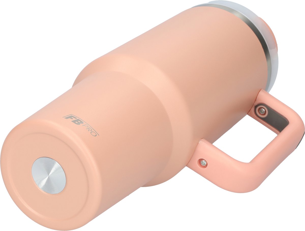 Simple Modern Gobelet Thermique Avec Poignée Et Paille | Bouteille D'Eau Isolée En Acier