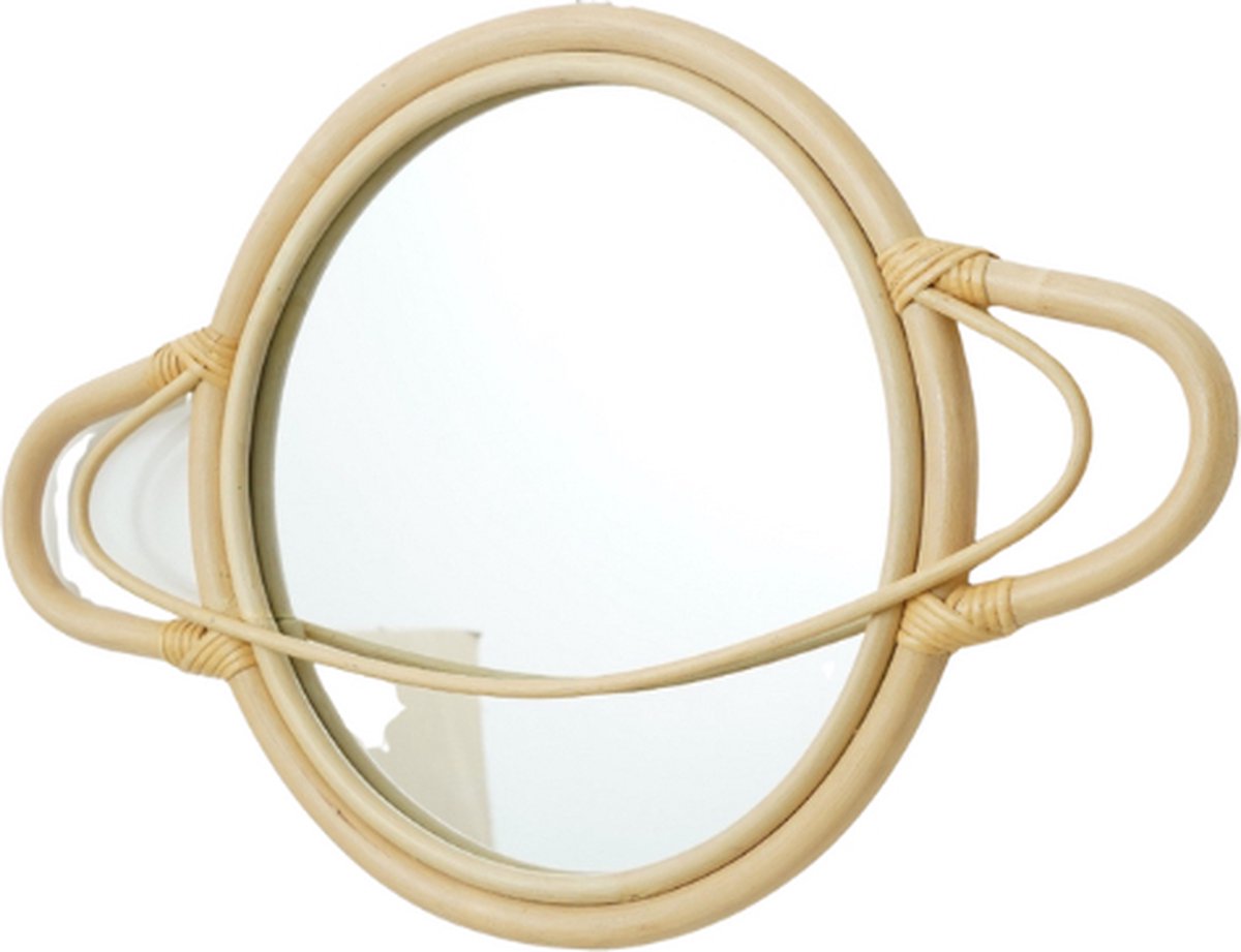 Cokos Saturn rotan spiegel