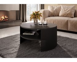 Meubella - Salontafel Fender - Zwart - 75 cm