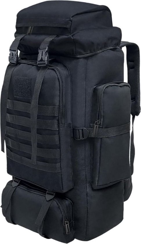 Trekrugzak - Backpack Licht Gewicht - Outdoor – Waterdichte Wandelrugzak - Trekking Rugzak 80 Liter – trekkersrugzak - Backpacks Voor Camperen, Klimmen, Skiën en Fietsen – Zwart