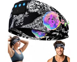 Slaapmasker Bluetooth - Slaap Koptelefoon - Hoofdband Bluetooth - Slaapband - Wit
