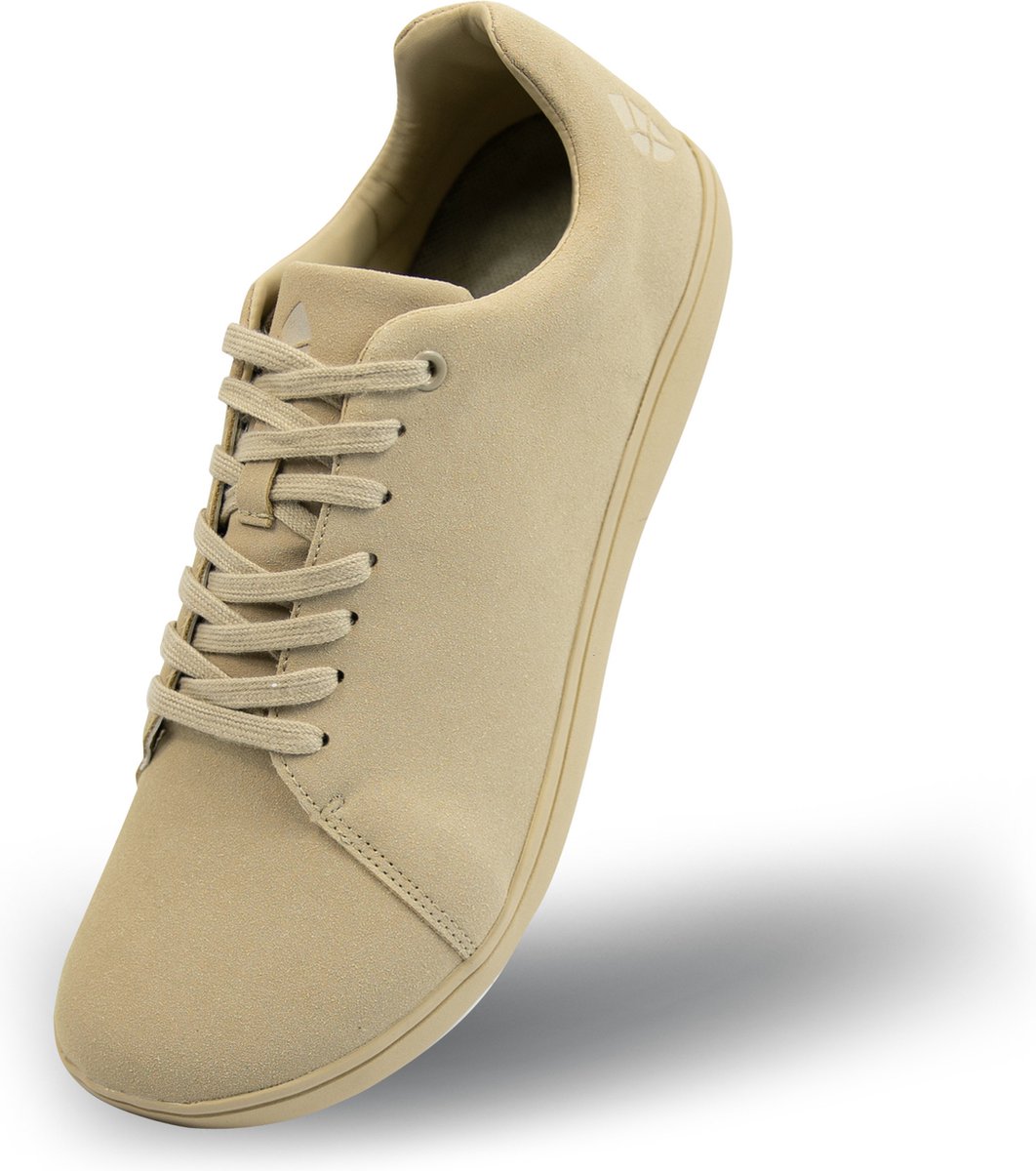 Bareshoes Casual Suede Beige - Barefoot Schoenen voor Dames en Heren - lichtgewicht - natuurlijk bewegen