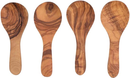 BOWLS & DISHES - Olijfhout - Olijfhouten Amuselepel S/4