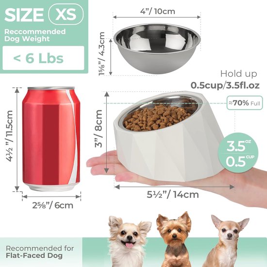 3 liter hondenbak voor grote honden, waterbak hond zonder
