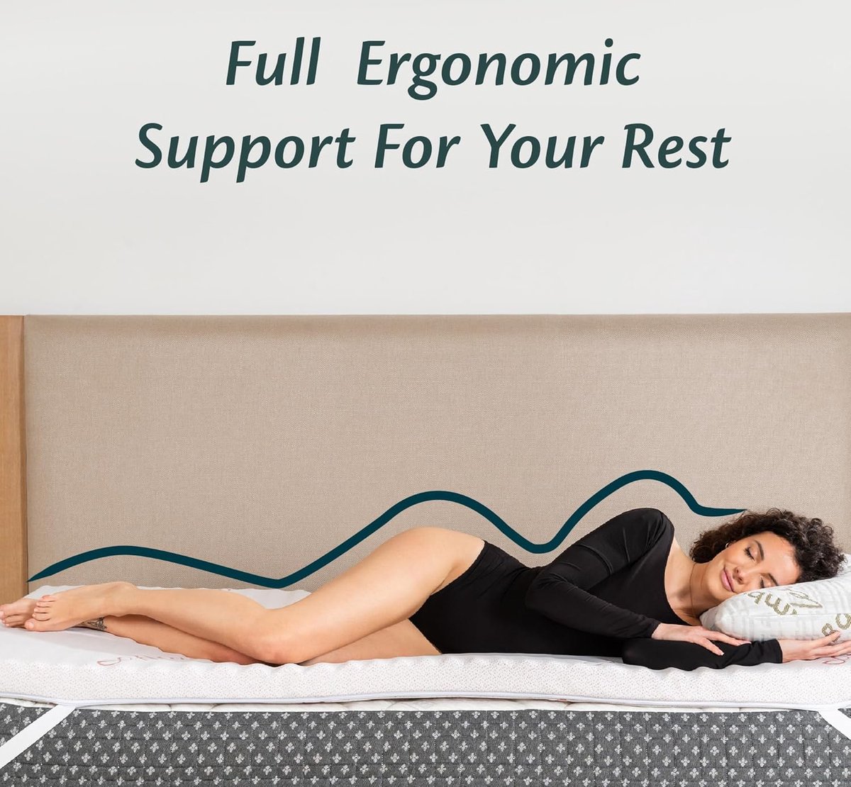 Topdek Matras Topper 3D Tencel - Hybrid Topper 7 cm dik - 160x190 Topdekmatras Orthopedisch Hypoallergeen, Antimicrobieel, Wasbaar, Antipluis Dubbele topper 160x190 in schuim voor correctormatras - Memory Foam