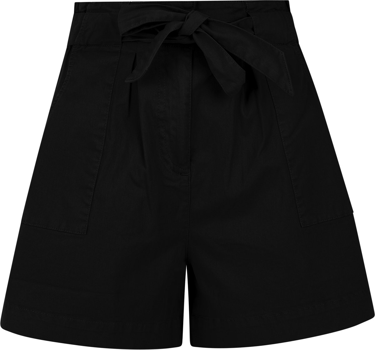 Protest Prtemma – Korte broek Dames – Hoge taille – Koordsluiting Zwart