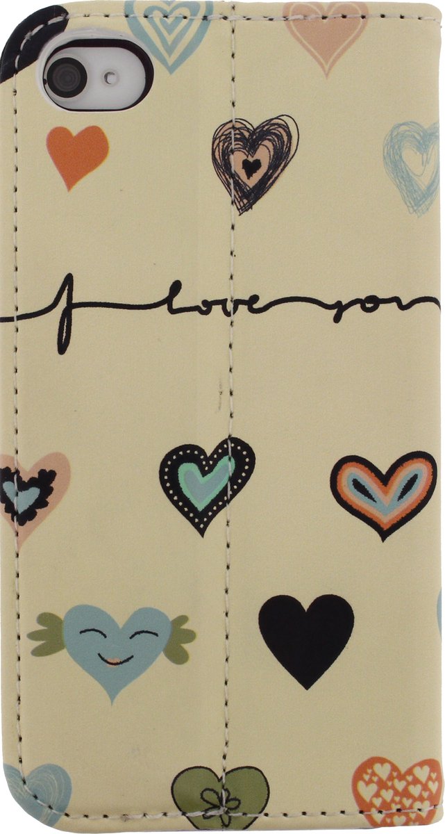 Mobilize Magnet Book Stand Case - Geschikt voor Apple iPhone 4/4S - I Love You